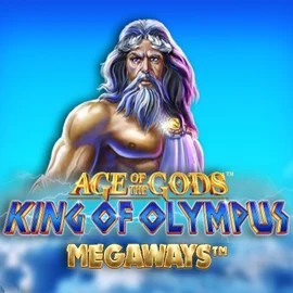 Slots logo of Age Of The Gods: King of Olympus Megaways from Origins at Trickz Casino